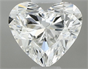 Natural Diamond 0.41 Carats, Heart with  Cut, H Color, VS2 Clarity and Certified by GIA
