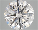 Lab Grown Diamond 3.07 Carats, Round with Ideal Cut, D Color, VVS2 Clarity and Certified by IGI
