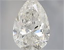 Natural Diamond 0.41 Carats, Pear with  Cut, H Color, VS2 Clarity and Certified by IGI