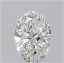 Natural Diamond 1.01 Carats, Oval with  Cut, H Color, SI2 Clarity and Certified by GIA