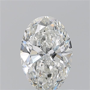 Picture of Natural Diamond 1.01 Carats, Oval with  Cut, H Color, SI2 Clarity and Certified by GIA