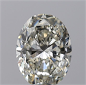 Natural Diamond 1.50 Carats, Oval with  Cut, J Color, SI2 Clarity and Certified by GIA