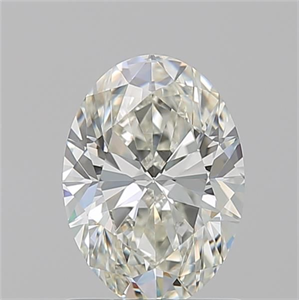Picture of Natural Diamond 1.20 Carats, Oval with  Cut, J Color, VVS2 Clarity and Certified by GIA