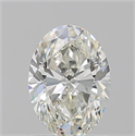 Natural Diamond 1.20 Carats, Oval with  Cut, J Color, VVS2 Clarity and Certified by GIA
