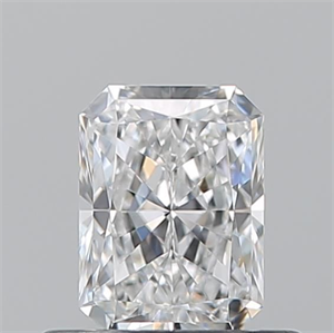 Picture of Natural Diamond 0.53 Carats, Radiant with  Cut, D Color, VS1 Clarity and Certified by GIA