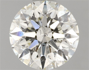 Picture of Natural Diamond 1.24 Carats, Round with Excellent Cut, K Color, SI2 Clarity and Certified by GIA