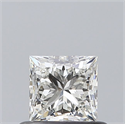 Diamante Natural 0.52 quilates, Princesa , Color J, claridad VS2 y certificado GIA