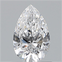 Natural Diamond 0.80 Carats, Pear with  Cut, D Color, VS1 Clarity and Certified by GIA