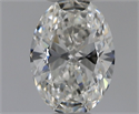 Natural Diamond 0.40 Carats, Oval with  Cut, F Color, IF Clarity and Certified by GIA