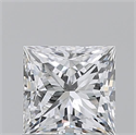 Natural Diamond 1.01 Carats, Princess with  Cut, E Color, SI1 Clarity and Certified by GIA