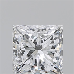 Picture of Natural Diamond 1.01 Carats, Princess with  Cut, E Color, SI1 Clarity and Certified by GIA