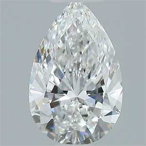 Picture of Natural Diamond 0.53 Carats, Pear with  Cut, E Color, VVS2 Clarity and Certified by GIA