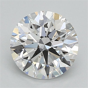 Picture of Lab Grown Diamond 1.09 Carats, Round with Ideal Cut, D Color, VVS2 Clarity and Certified by IGI