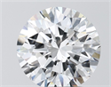 Lab Grown Diamond 3.50 Carats, Round with Excellent Cut, E Color, VVS2 Clarity and Certified by IGI