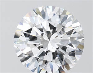 Picture of Lab Grown Diamond 3.50 Carats, Round with Excellent Cut, E Color, VVS2 Clarity and Certified by IGI