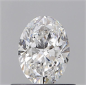 Natural Diamond 0.50 Carats, Oval with  Cut, D Color, VS1 Clarity and Certified by GIA