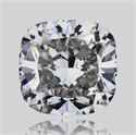 Natural Diamond 0.50 Carats, Cushion with  Cut, F Color, VVS2 Clarity and Certified by GIA