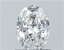 Natural Diamond 0.70 Carats, Oval with  Cut, D Color, SI1 Clarity and Certified by GIA