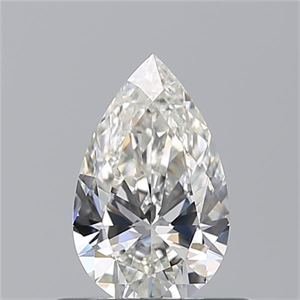 Picture of Natural Diamond 0.51 Carats, Pear with  Cut, H Color, VVS1 Clarity and Certified by GIA