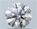 Natural Diamond 0.70 Carats, Round with Excellent Cut, H Color, SI1 Clarity and Certified by GIA