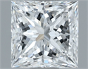 Natural Diamond 1.01 Carats, Princess with  Cut, E Color, VS2 Clarity and Certified by GIA