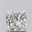 Natural Diamond 1.00 Carats, Princess with  Cut, G Color, SI1 Clarity and Certified by GIA