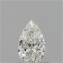 Natural Diamond 0.53 Carats, Pear with  Cut, F Color, SI2 Clarity and Certified by GIA