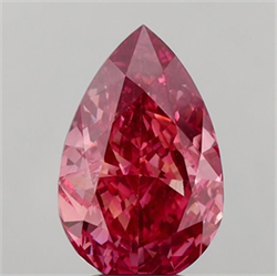 Picture of Lab Grown Diamond 4.08 Carats, Pear with  Cut, Fancy Vivid Pink Color, VS1 Clarity and Certified by IGI