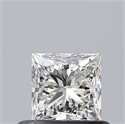 Natural Diamond 0.50 Carats, Princess with  Cut, I Color, VVS1 Clarity and Certified by GIA