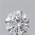 Natural Diamond 0.74 Carats, Round with Excellent Cut, D Color, SI1 Clarity and Certified by GIA