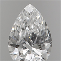 Natural Diamond 0.18 Carats, Pear with  Cut, E Color, SI1 Clarity and Certified by IGI