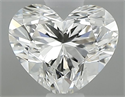 Natural Diamond 0.54 Carats, Heart with  Cut, H Color, VS1 Clarity and Certified by GIA