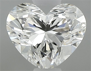 Picture of Natural Diamond 0.54 Carats, Heart with  Cut, H Color, VS1 Clarity and Certified by GIA