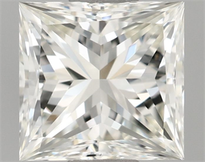 Picture of Natural Diamond 1.00 Carats, Princess with  Cut, I Color, IF Clarity and Certified by IGI