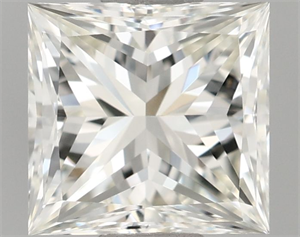 Picture of Natural Diamond 1.00 Carats, Princess with  Cut, I Color, IF Clarity and Certified by IGI