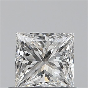 Picture of Natural Diamond 0.50 Carats, Princess with  Cut, F Color, VS1 Clarity and Certified by GIA