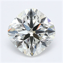 Natural Diamond 0.95 Carats, Cushion with  Cut, K Color, SI2 Clarity and Certified by GIA