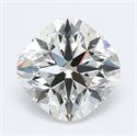 Natural Diamond 0.95 Carats, Cushion with  Cut, K Color, SI2 Clarity and Certified by GIA