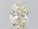 Diamante Natural 0.90 quilates, Ovalado , Color L, claridad SI1 y certificado GIA
