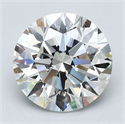 Diamante Natural 3.23 quilates, Redondo , Color H, claridad VVS1 y certificado GIA