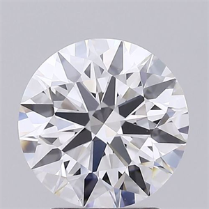 Picture of Lab Grown Diamond 2.80 Carats, Round with Excellent Cut, D Color, VS1 Clarity and Certified by GIA