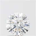 Lab Grown Diamond 1.09 Carats, Round with Ideal Cut, D Color, VS2 Clarity and Certified by IGI