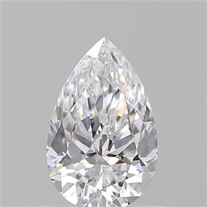 Picture of Natural Diamond 0.72 Carats, Pear with  Cut, D Color, VVS1 Clarity and Certified by GIA