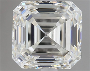 Foto Diamante Natural 1.53 quilates, Asscher , Color I, claridad VVS2 y certificado GIA de