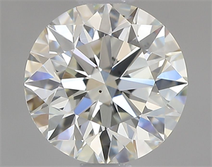 Picture of Natural Diamond 1.01 Carats, Round with Excellent Cut, I Color, VS2 Clarity and Certified by GIA