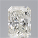 Natural Diamond 0.72 Carats, Radiant with  Cut, F Color, IF Clarity and Certified by IGI