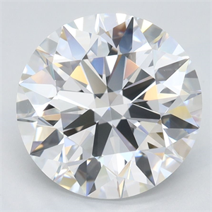 Picture of Lab Grown Diamond 3.04 Carats, Round with Ideal Cut, D Color, VVS1 Clarity and Certified by IGI