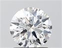 Lab Grown Diamond 1.34 Carats, Round with Ideal Cut, D Color, VS1 Clarity and Certified by IGI