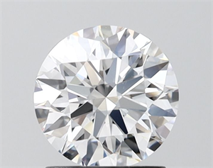 Picture of Lab Grown Diamond 1.34 Carats, Round with Ideal Cut, D Color, VS1 Clarity and Certified by IGI