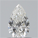 Natural Diamond 0.50 Carats, Pear with  Cut, G Color, VVS2 Clarity and Certified by GIA